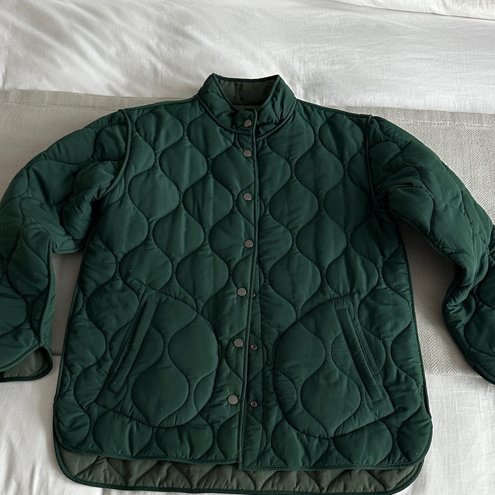 Summersalt Reversible Green Quilted Jacket